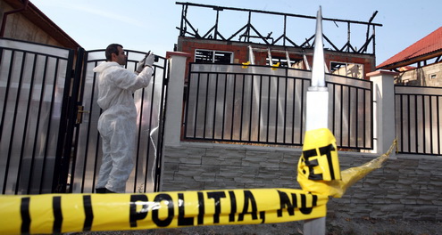 casa incendiata