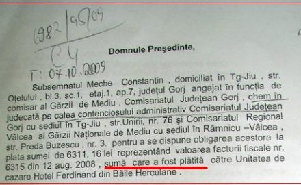 Ex-comisarul Meche recidivează în fals şi uz de fals