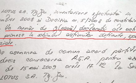 Mafia şi-a făcut cuib la S.C. LOTUS S.A. (1)