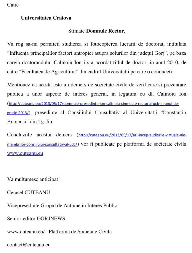 Doctoratele la control! Primul pe listă, Ion Călinoiu