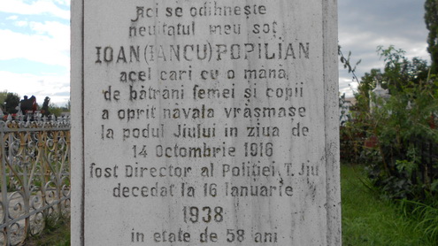 Ignoranţa la ea acasă: un erou gorjean – Ioan Popilian – aproape uitat!