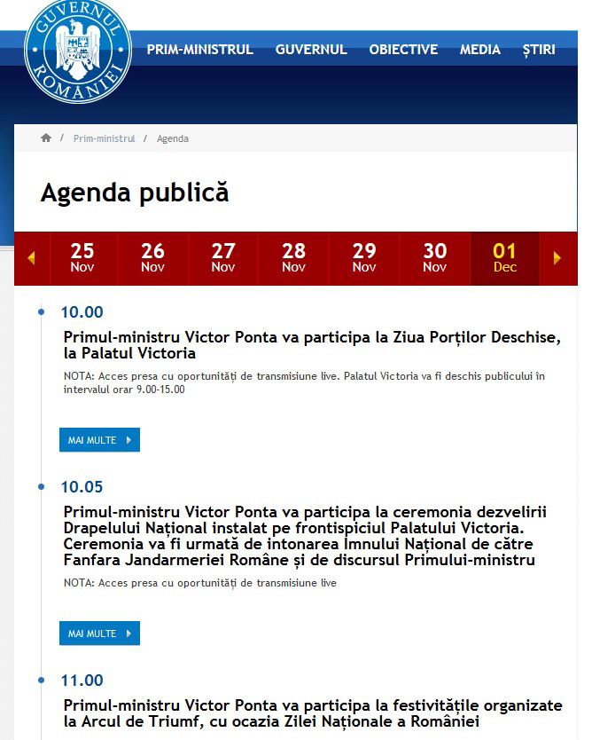 Ponta nu și-a anunțat oficial prezența la Târgu Jiu, de Ziua Națională