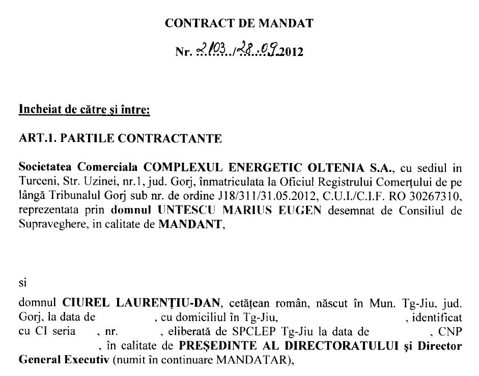 Document. Consiliul de Supraveghere îl menține ILEGAL pe Ciurel la conducerea CEO